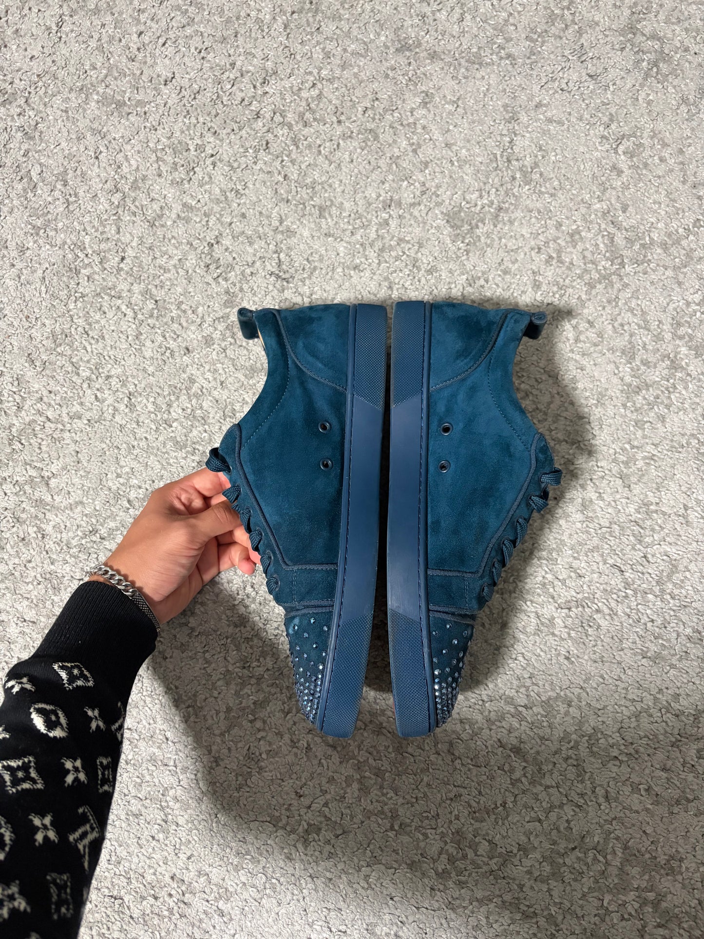 CHRISTIAN LOUBOUTIN CRYSTAL 45.5