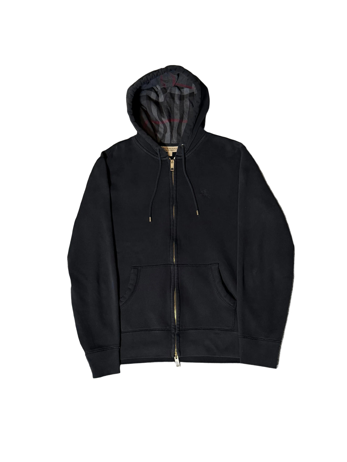 BURBERRY CHECK HOODIE L
