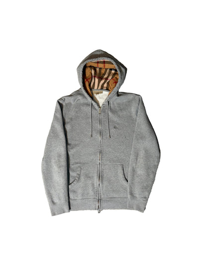 BURBERRY CHECK HOODIE M