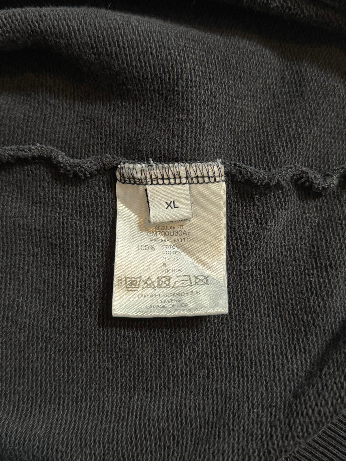 GIVENCHY DESTROYED LOGO COLLEGE XL