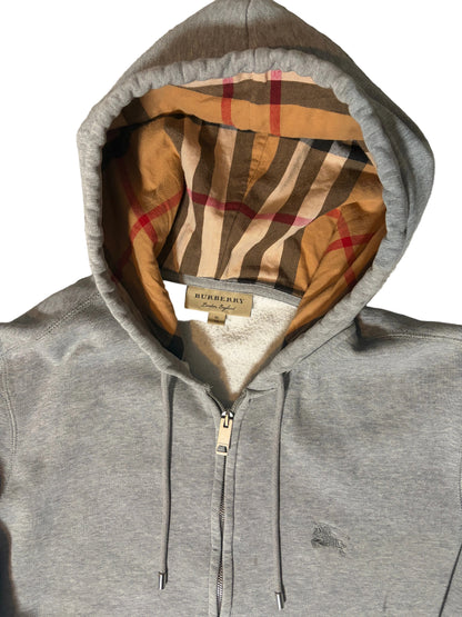 BURBERRY CHECK HOODIE M